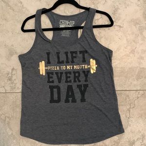 I Lift Pizza to My Mouth Every Day Tank